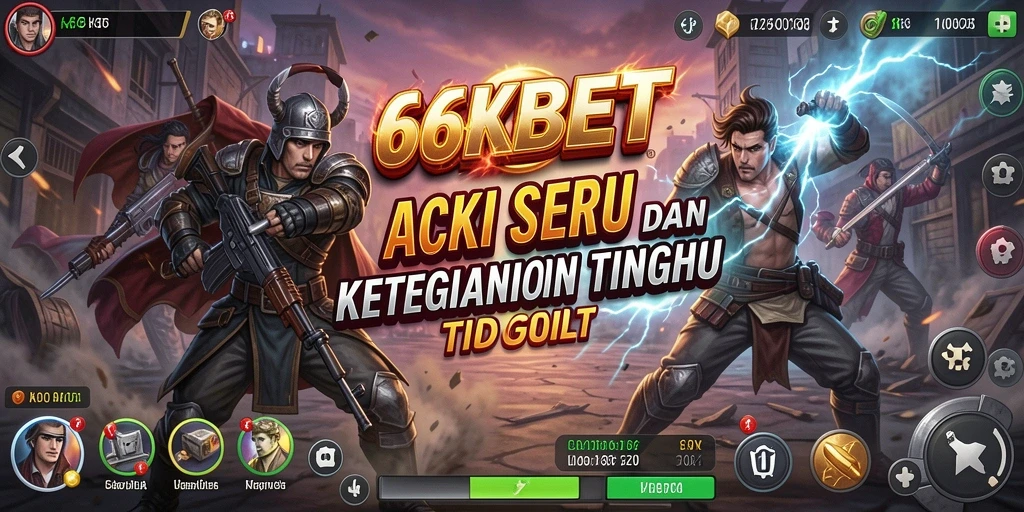 Tampilan aksi mendebarkan dalam game 66KBET.