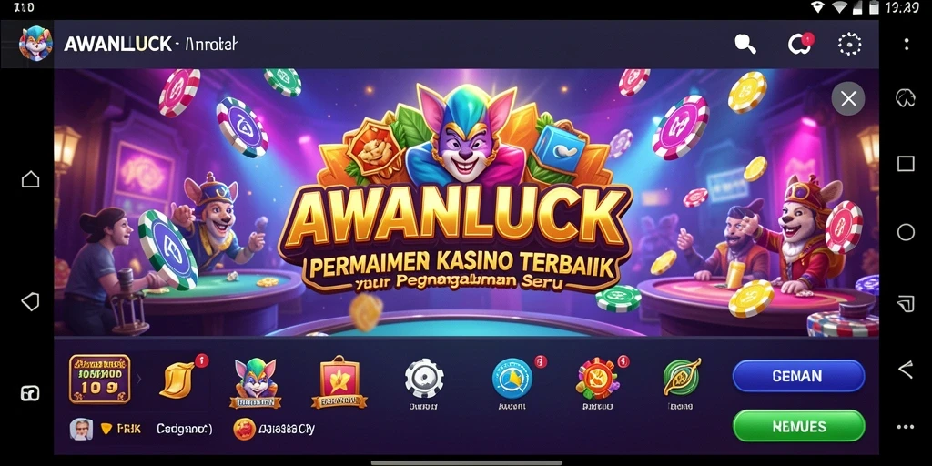 Tampilan gameplay seru dari permainan Kasino AWANLUCK.