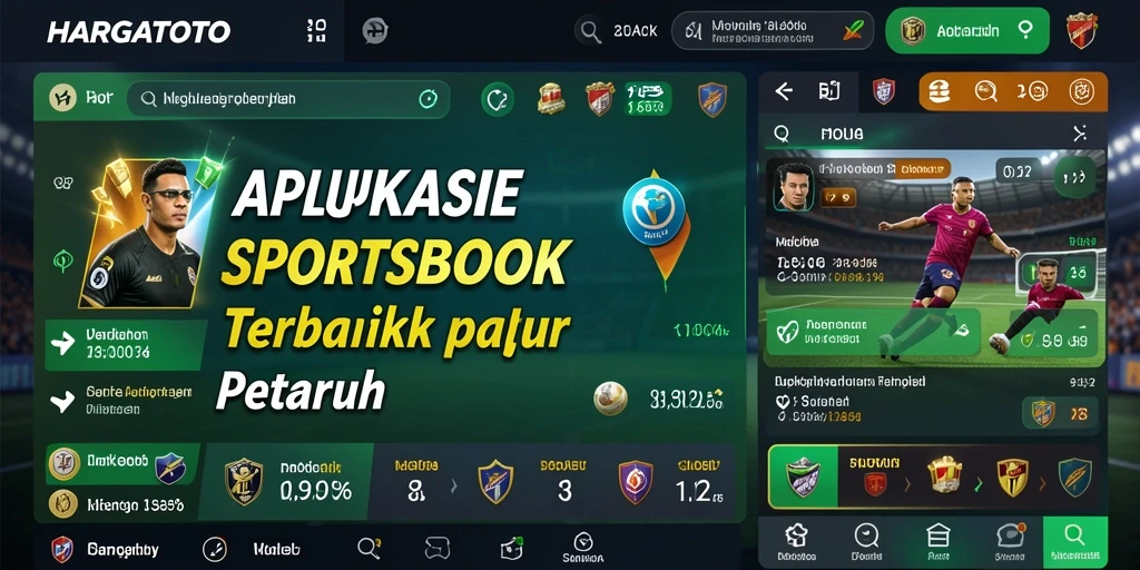 Tampilan gameplay HARGATOTO dengan berbagai pilihan taruhan olahraga.