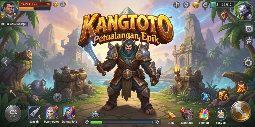 Tampilan gameplay KANGTOTO yang seru dan menantang di dunia RPG.