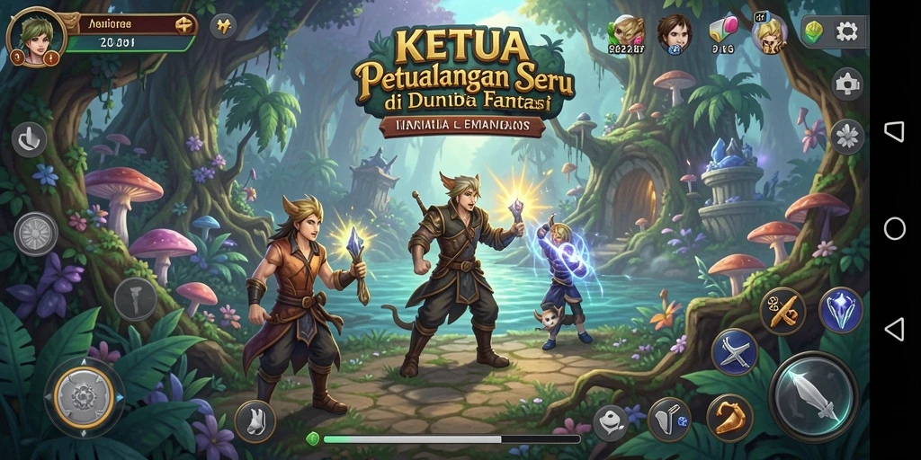 Tampilan gameplay KETUA yang menarik dan penuh petualangan.