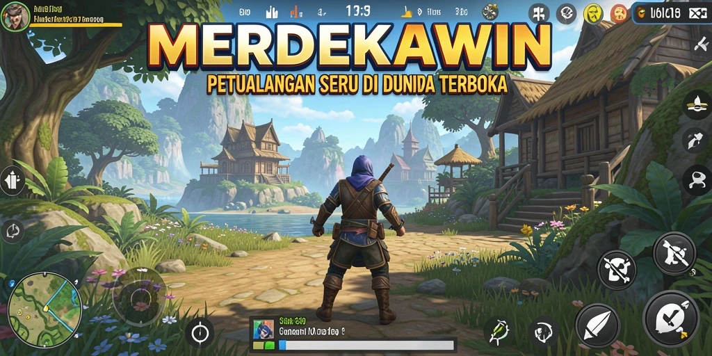 Gameplay menarik di dunia terbuka MERDEKAWIN.