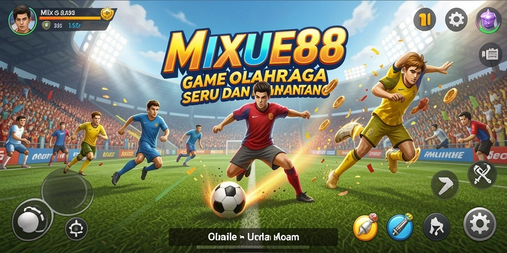 Tampilan gameplay MIXUE88 dengan aksi olahraga seru.