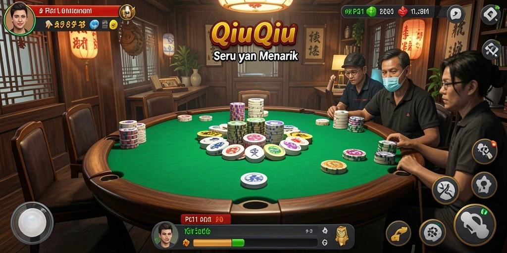 Tampilan gameplay seru dan mendebarkan dari PG11 QiuQiu.