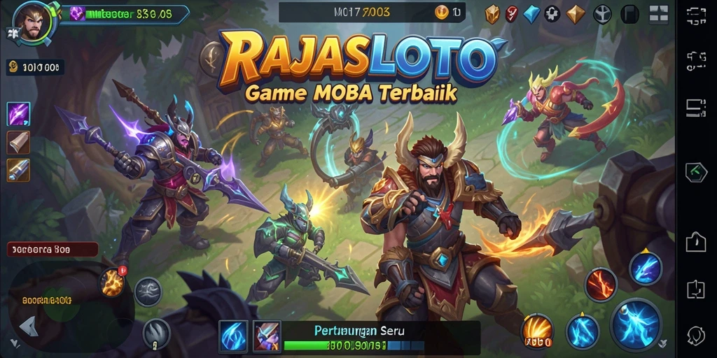 Tampilan gameplay seru dan mendebarkan dari RAJASLOTO.