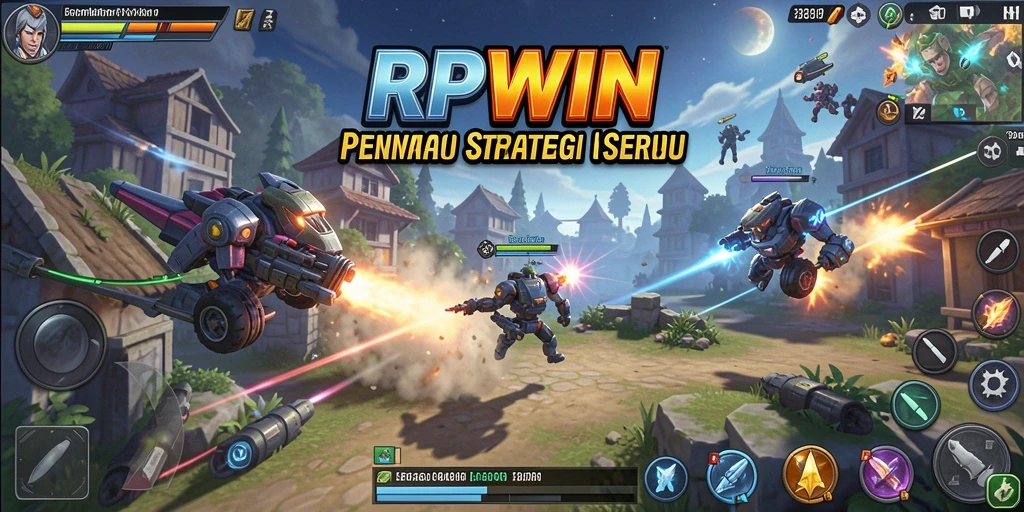 Tampilan gameplay RPWIN dengan pertempuran strategi yang menantang.