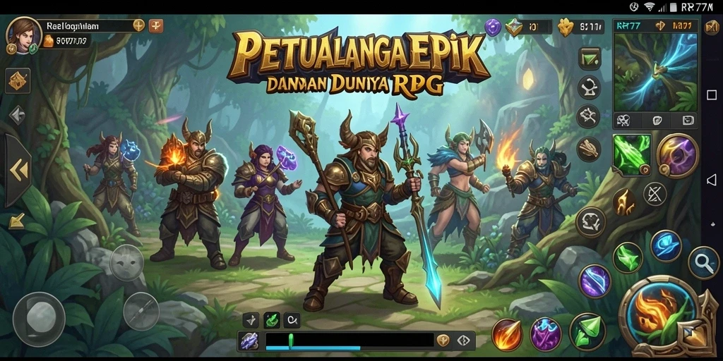 Screenshot gameplay RR777 menampilkan aksi RPG yang seru dan mendebarkan.