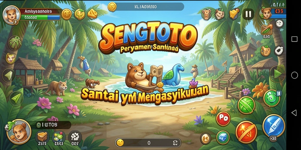 Tampilan gameplay SENGTOTO yang cerah dan menarik.