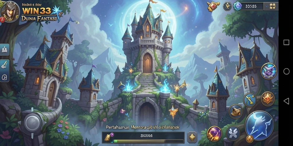 Tampilan menarik dari gameplay Tower Defense di WIN33.